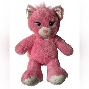 Build A Bear Princess Kitty Cat Purrincess Pink Sparkle Stuffed Plush 17"